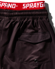 PATCH ALL-IN CORTO SWIM TRUNKS (BLACK)