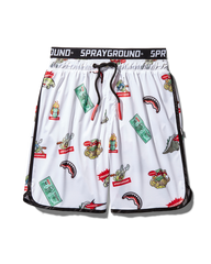 PATCH ALL-IN CORTO SWIM TRUNKS (WHITE)