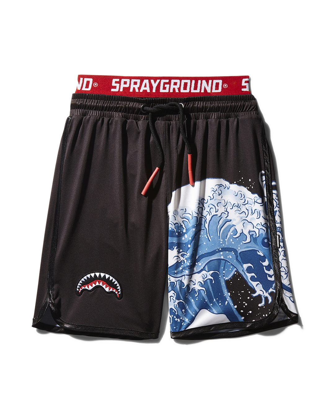 KIDS JAPAN WAVE SWIM TRUNKS (BLACK)