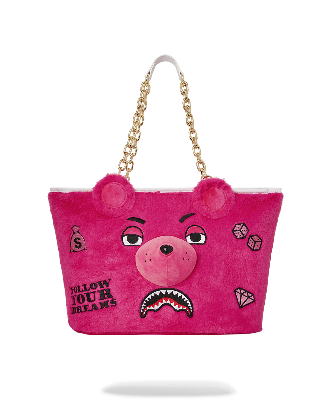 PLUSH MONEYBEAR TOTE (PINK)