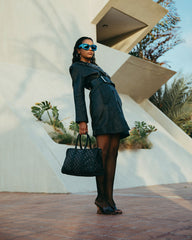 MIDNIGHT CHATEAU MINI PYRAMID DUFFLE