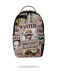 ONE PIECE WANTED SHARK POSTERS BACKPACK
