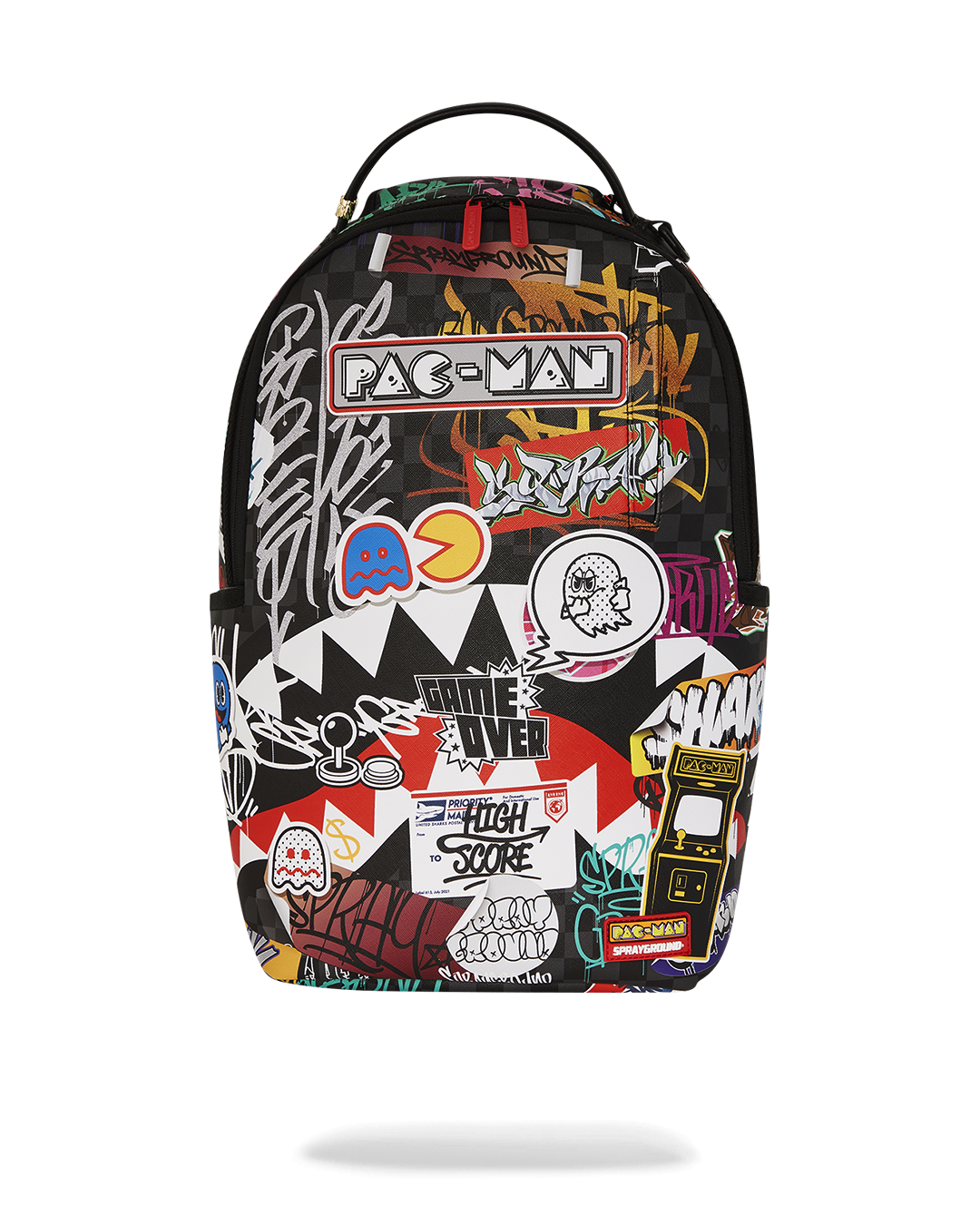 PACMAN LEVELED-UP ART BACKPACK