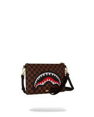 SAWTOOTH SHARKS IN PARIS CROSSOVER CLUTCH